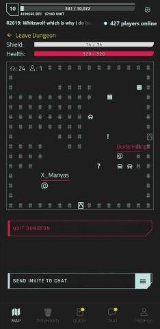 CyberCode Online: Text RPG для Android — скриншот 2