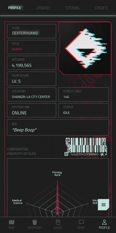 CyberCode Online: Text RPG для Android — скриншот 3