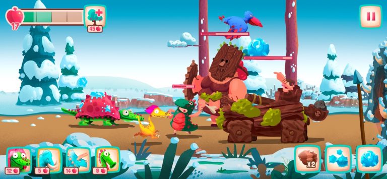 Dino Bash — Бей динозавров для iOS — скриншот 1