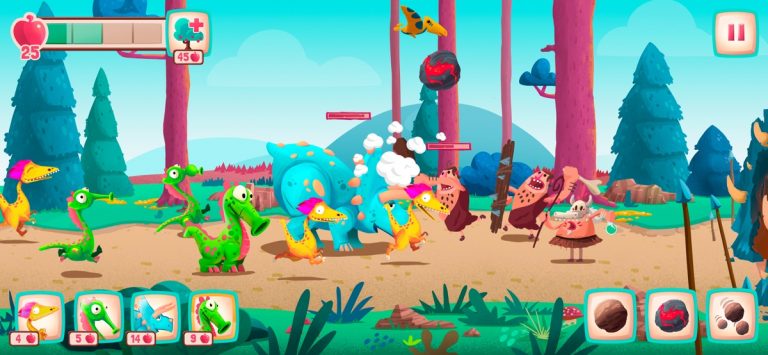 Dino Bash — Бей динозавров для iOS — скриншот 2