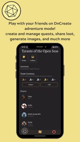 DnCreate — DnD для Android — скриншот 5