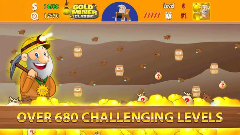 Gold Miner Classic: Gold Rush для Android — скриншот 3