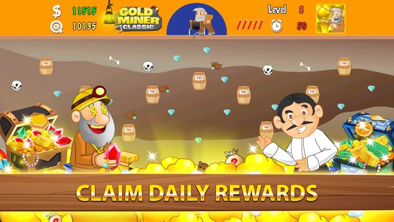 Gold Miner Classic: Gold Rush для Android — скриншот 5