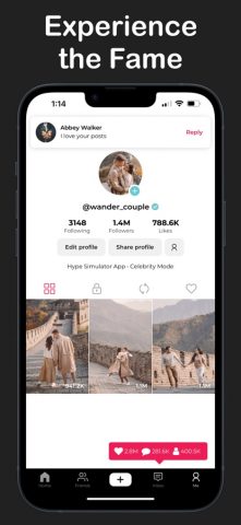 Hype Simulator для iOS — скриншот 2