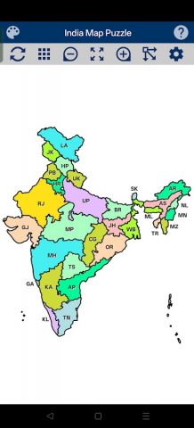 India Map Puzzle для Android — скриншот 1