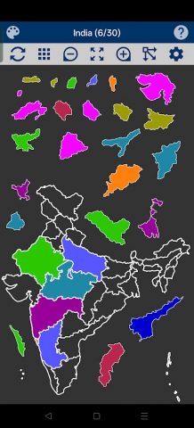 India Map Puzzle для Android — скриншот 2