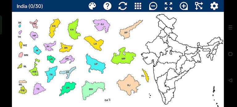 India Map Puzzle для Android — скриншот 5