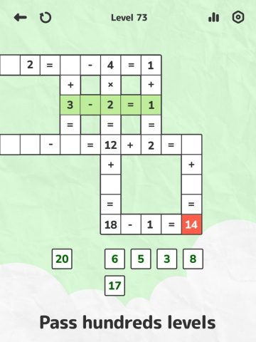 Math Crossword — number puzzle для iOS — скриншот 3