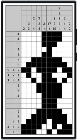 Японские кроссворды JCross для Android — скриншот 1