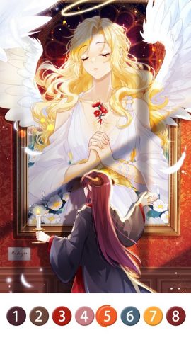 Аниме раскраски по номерам для Android — скриншот 3