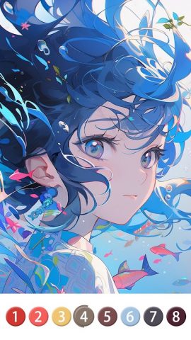 Аниме раскраски по номерам для Android — скриншот 4