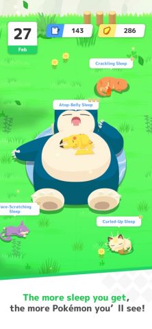 Pokémon Sleep для iOS — скриншот 3