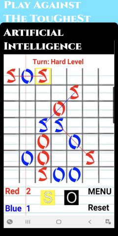 SOS игра для Android — скриншот 2