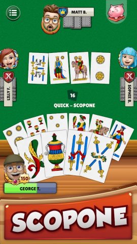 Scopa — Classic Card Game для Android — скриншот 4