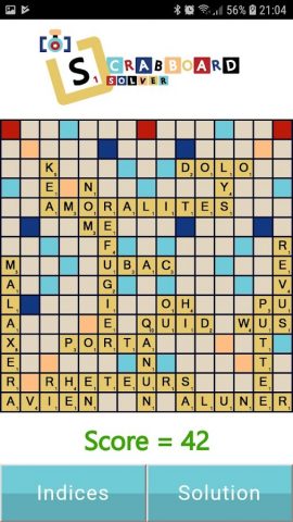 Scrabboard Solveur Image для Android — скриншот 5