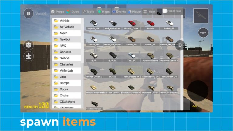 Vmod — Multiplayer Sandbox Fun для Android — скриншот 1