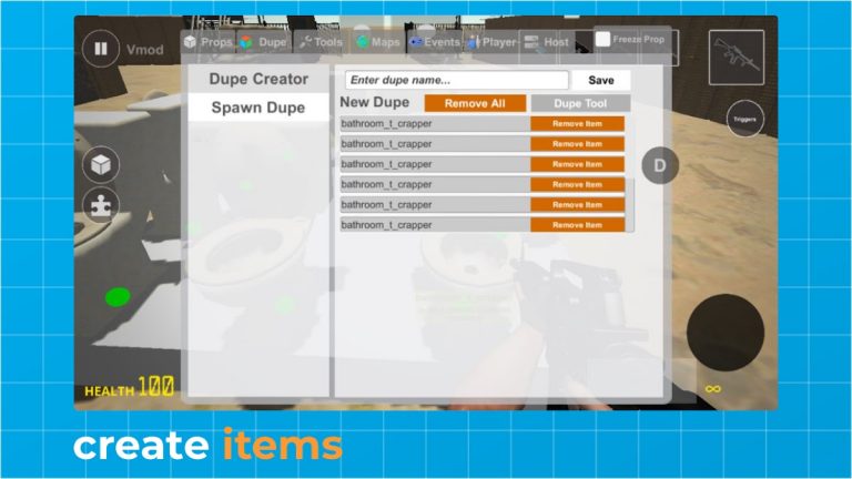 Vmod — Multiplayer Sandbox Fun для Android — скриншот 3