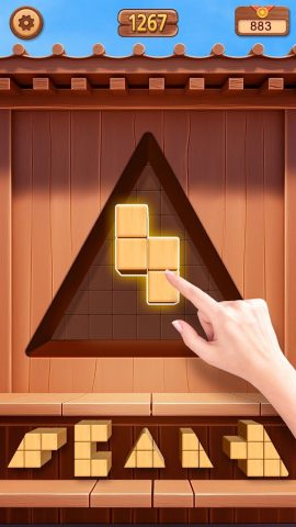 WoodCube: блок пазл · Wooden для Android — скриншот 3