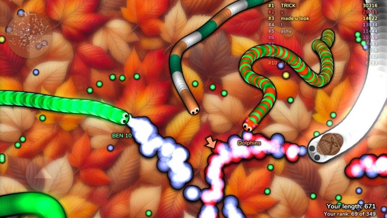 slither.io для Android — скриншот 2