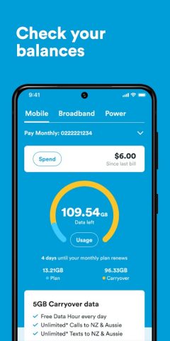 2degrees NZ для Android — скриншот 2