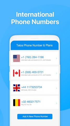 2nd Phone Number: Text & Call для Android — скриншот 1