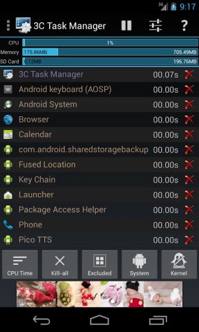 3C Task Manager для Android — скриншот 1