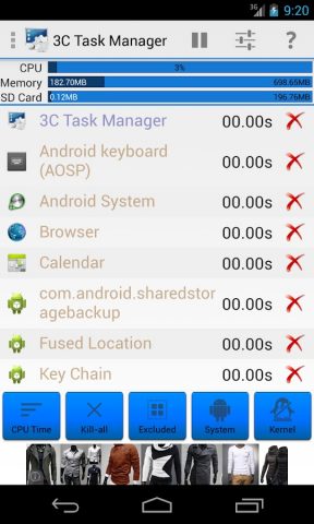 3C Task Manager для Android — скриншот 2