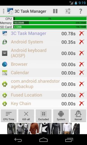3C Task Manager для Android — скриншот 3