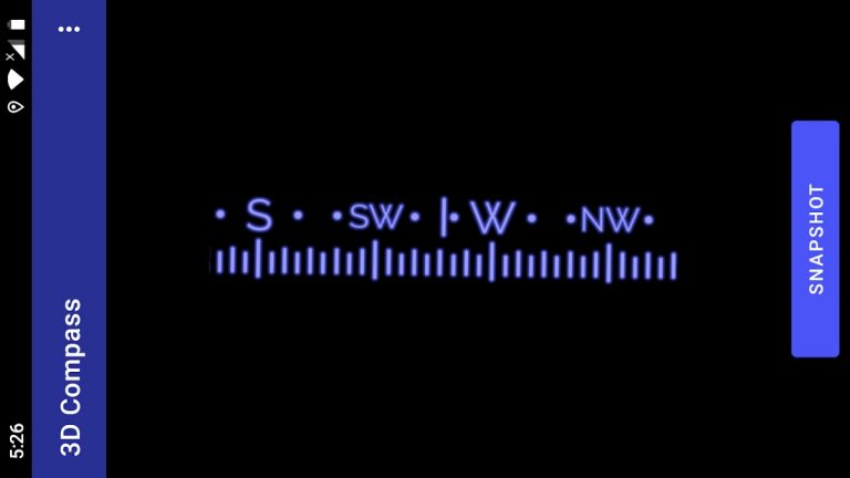 3D Compass для Android — скриншот 3