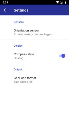 3D Compass для Android — скриншот 4