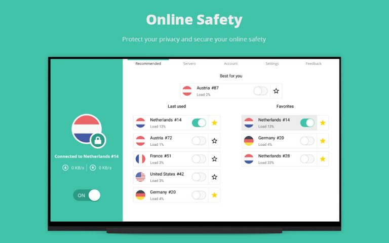 5 Euro VPN — Stay safe online для Android — скриншот 5