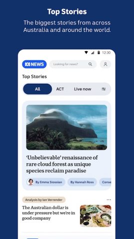 ABC NEWS для Android — скриншот 1
