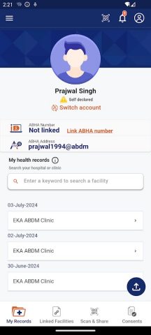 ABHA для Android — скриншот 2