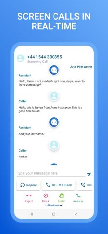 AI Call Assistant & Screener для Android — скриншот 2
