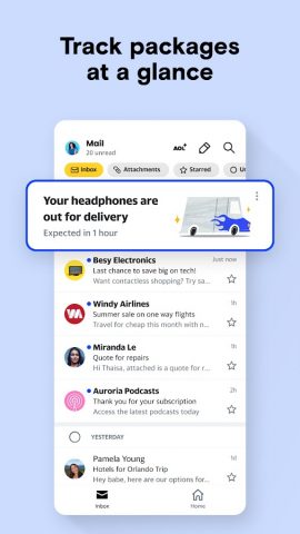 AOL: Email News Weather для Android — скриншот 2