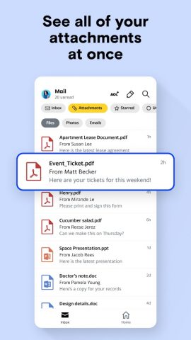 AOL: Email News Weather для Android — скриншот 3