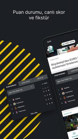 ASPOR — Canlı Yayın, Haberler для Android — скриншот 2