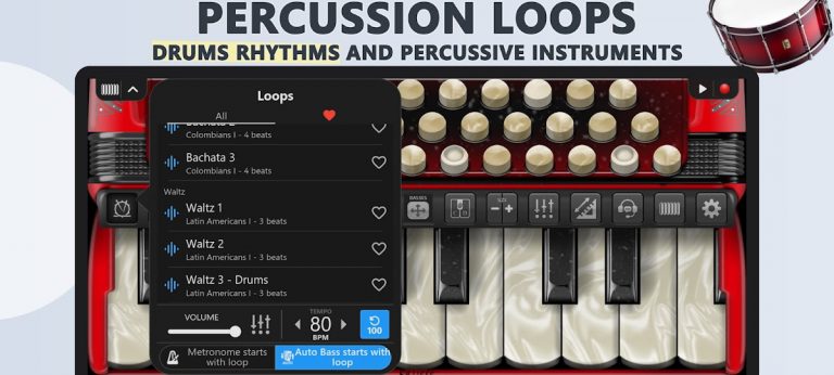 Accordion Piano Cassoto Game для Android — скриншот 3