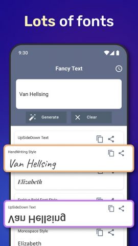 Символы и шрифты для телефона для Android — скриншот 3