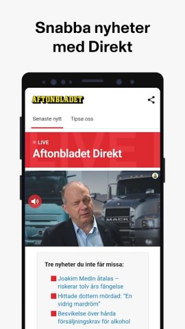 Aftonbladet Nyheter для Android — скриншот 4