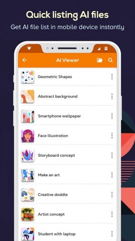 Ai Illustrator File Viewer для Android — скриншот 2