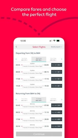 Air Arabia (official app) для Android — скриншот 3