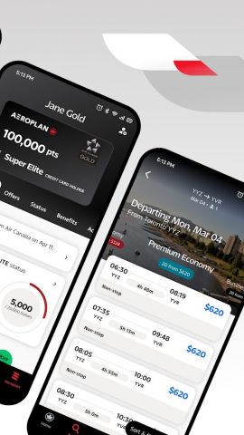Air Canada + Aeroplan для Android — скриншот 2