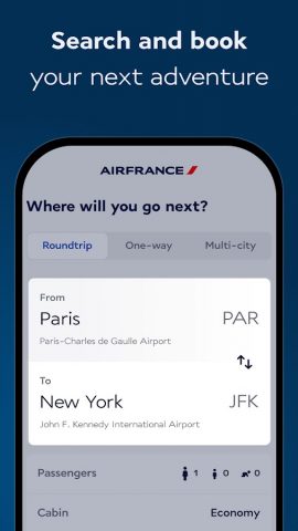 Air France — Забронируйте рейс для Android — скриншот 3