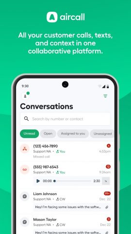 Aircall для Android — скриншот 1