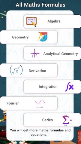 All Math Formulas app для Android — скриншот 2