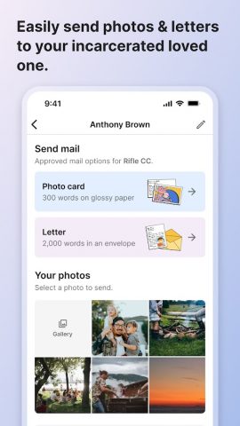 Ameelio Mail: Photos to Prison для Android — скриншот 1