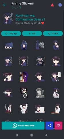 Anime Sticker For WASticker для Android — скриншот 5