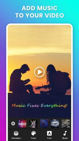 Анимированный текст на видео для Android — скриншот 3