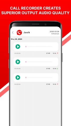 App Call Recorder для Android — скриншот 4